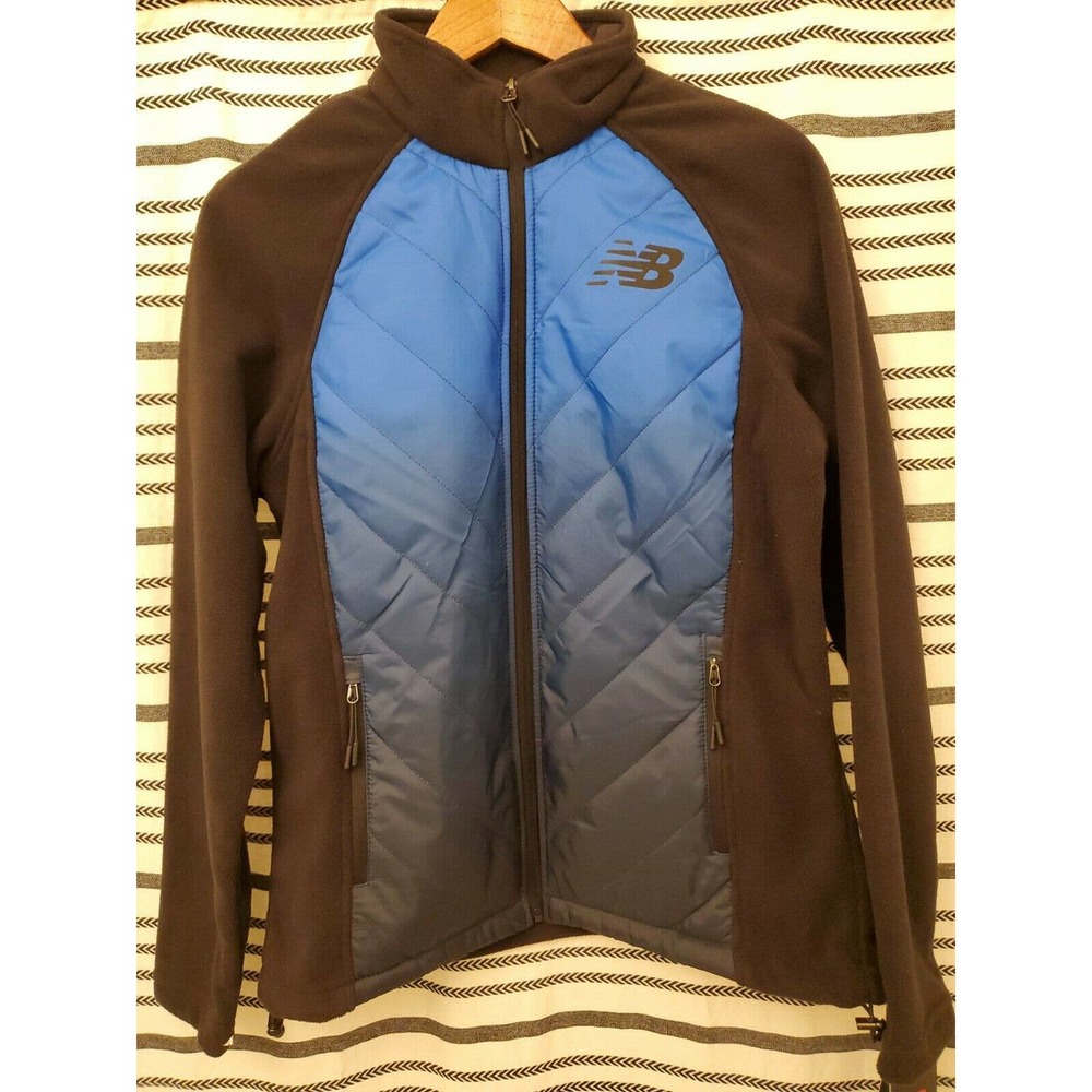 New Balance Womens Activewear Fleece Puffer Jacket